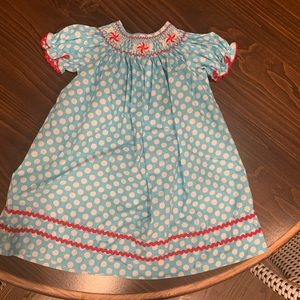 Smocked Christmas sweets dress